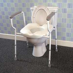  Deluxe Stirling Elite Toilet Frame (with padded armrests 