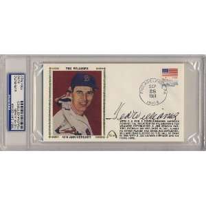 Ted Williams Signed Autographed Cachet Slabbed Psa/dna  