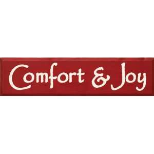  Comfort & Joy Wooden Sign