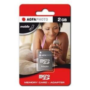  AGFAPhoto 2GB microSD Memory Card with SD Card Adapter 
