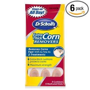 Dr. Scholls Corn Removers, Extra Thick Pad (Pack of 6)
