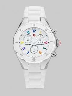 Michele Watches   Tahitian Large Jelly Bean Carousel Watch/White