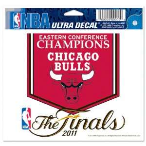 Chicago Bulls 2011 Eastern Conference Champions 4x6 Ultra Decal 