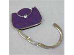 New Gift Handbag Bag Purse Folding Hanger Hook Holder Purple Color Bag 