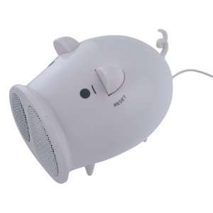  USB Pig Speaker w/ FM Radio Tuner, White Electronics
