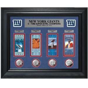  NFL New York Giants Super Bowl XLVI Champions Ticket Frame 