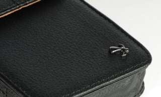 PREMIUM Leather BLACK Vertical POUCH Belt Clip Case for Samsung GALAXY 