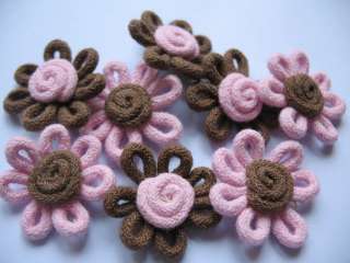 You are bidding on 40pcs Cotton Rope Flower Appliques . It is so 