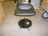 Black 5 Wheel Mechanics Creeper Seat Chair Stool  