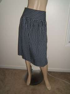CATO Designer Navy Polka Dot Skirt 14 Beautiful  