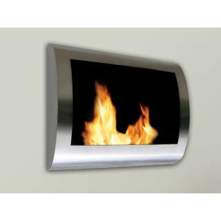   Fireplace Chelsea Wall Mount Ethanol Fireplace Indoor Stainless Steel