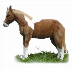  Hansa Ride On Pony Stuffed Plush Animal, Brown & White 