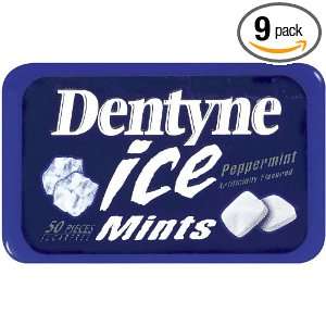 Dentyne Ice Peppermint Mints, 50 Count (Pack of 9)  