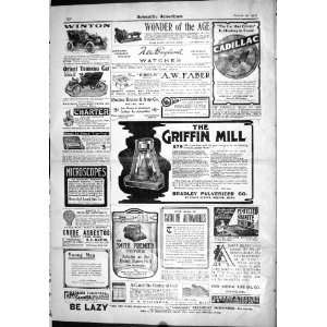  Advertisement Winton Car Griffin Mill Scientific American 