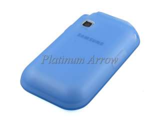 Soft Silicone Case Skin Cover for Samsung C3300K Champ Blue  