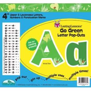   CREEK & LASTING LESSONS GO GREEN LETTER POP OUTS 