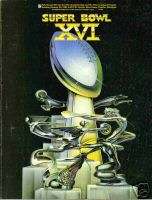 Jan. 24 1982 Super Bowl Program 49ers vs Bengals  