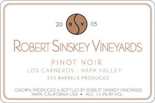 Tasting Notes for Robert Sinskey Los Carneros Pinot Noir 2005 