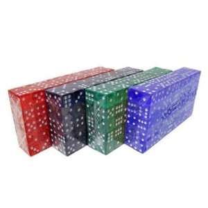  400 Bulk Colored Dice 16mm   Purple, Blue, Green, Red by 