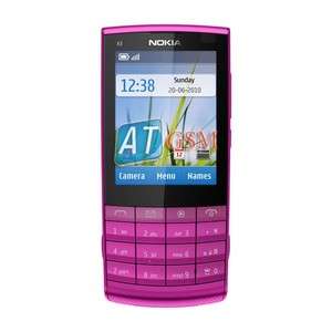 Nokia X3 02 Touch & Type Pink 5MP Wi Fi UNLOCKED Phone 758478024119 