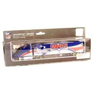  New York Giants 180 Scale Die Cast Tractor Trailer   Black 