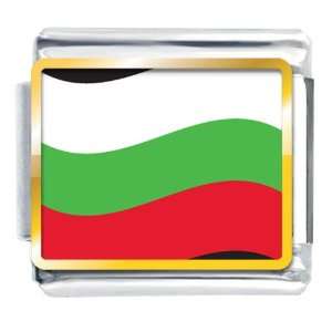Bulgaria Flag Italian Charm Bracelet Link