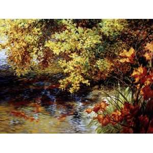  Creek And Fall Trees by Elizabeth Horning 48x36 Kitchen 