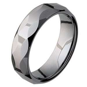  6mm Tungsten Band with Facets/Tungsten Carbide Jewelry