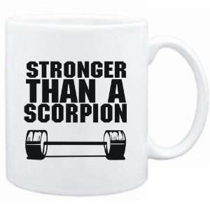  Mug White Stronger than a Scorpion  Animals