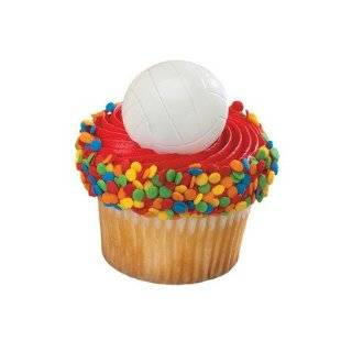 Volleyball Cupcake Toppers   24 Rings   Eligible for  Prime