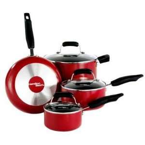  HB 7 pc. Cookware Set Red