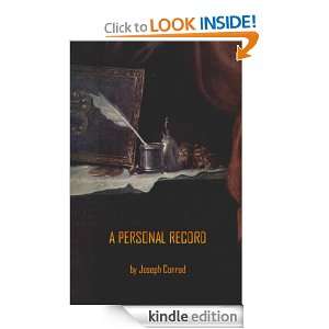 Personal Record (Annotated) Joseph Conrad  Kindle Store