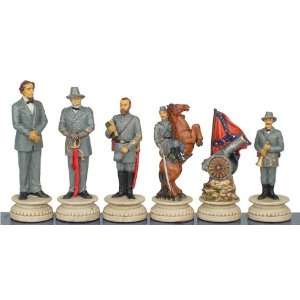  Large Civil War Theme Chess Set Toys & Games