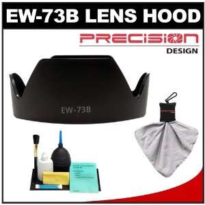  73B Hard Lens Hood & Cleaning Kit for Canon EF 17 85mm USM & EF S 18 