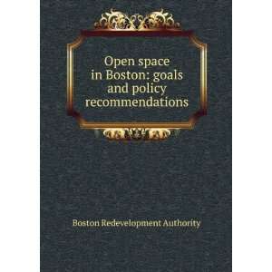  Open space in Boston goals and policy recommendations 