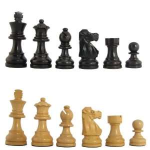   Classics Ebonized Executive French Staunton Chess Pieces Toys & Games