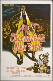   Colossus of New York 1958 Original U.S. One Sheet Movie Poster  