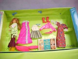 1960s Topper Dawn Doll Case with Dolls and Clothes  