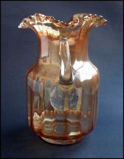 Fenton Antique Carnival Glass Pitcher  