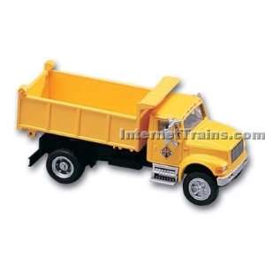   International 4900 2 Axle Low Bed Dump Truck   Yellow Toys & Games