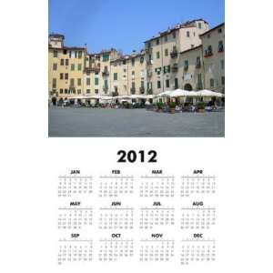  Italy   Medieval City 2012 One Page Wall Calendar 11x17 