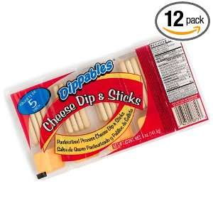 Dippables Cheese Dip & Sticks, 5 Count Packages (Pack of 12)  