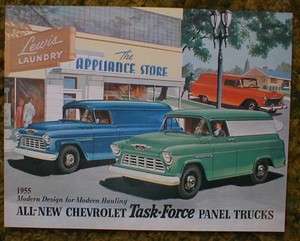 1955 Chevrolet Panel Trucks sales Brochure 55  