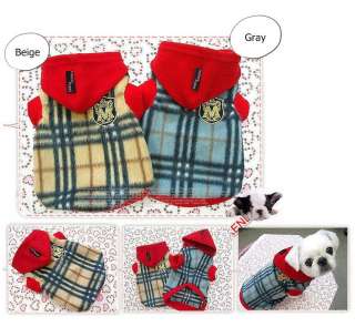 NEW VARIOUS DOG HOODIE #2 pet apparel pup clothes coat  