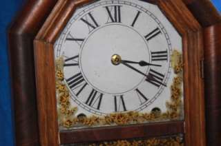 Early 1900s New Haven 8 Day Chime Mantle Shelf Clock  