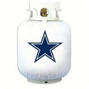  NFL Dallas Cowboys Outdoor White Propane Grill Tank Cover 