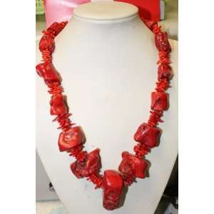    Day Gift Jewelry Unique Red Coral Necklace Arts, Crafts & Sewing