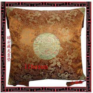 You are bidding on WHOLESALE14pcs Chinese Dragon 100%Silk Cushion 