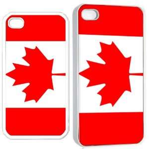  canada flag iPhone Hard 4s Case White Cell Phones 