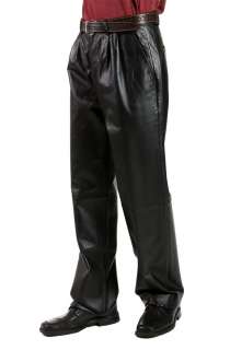   New Black Brown Navy Classic Genuine Leather Dress Pants 34 42  